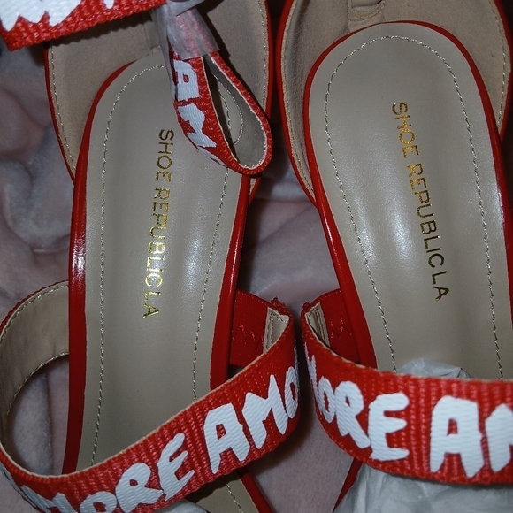 Red Amore Heels - Picture 2 of 9